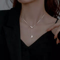 Triangle Pendant Y Necklace