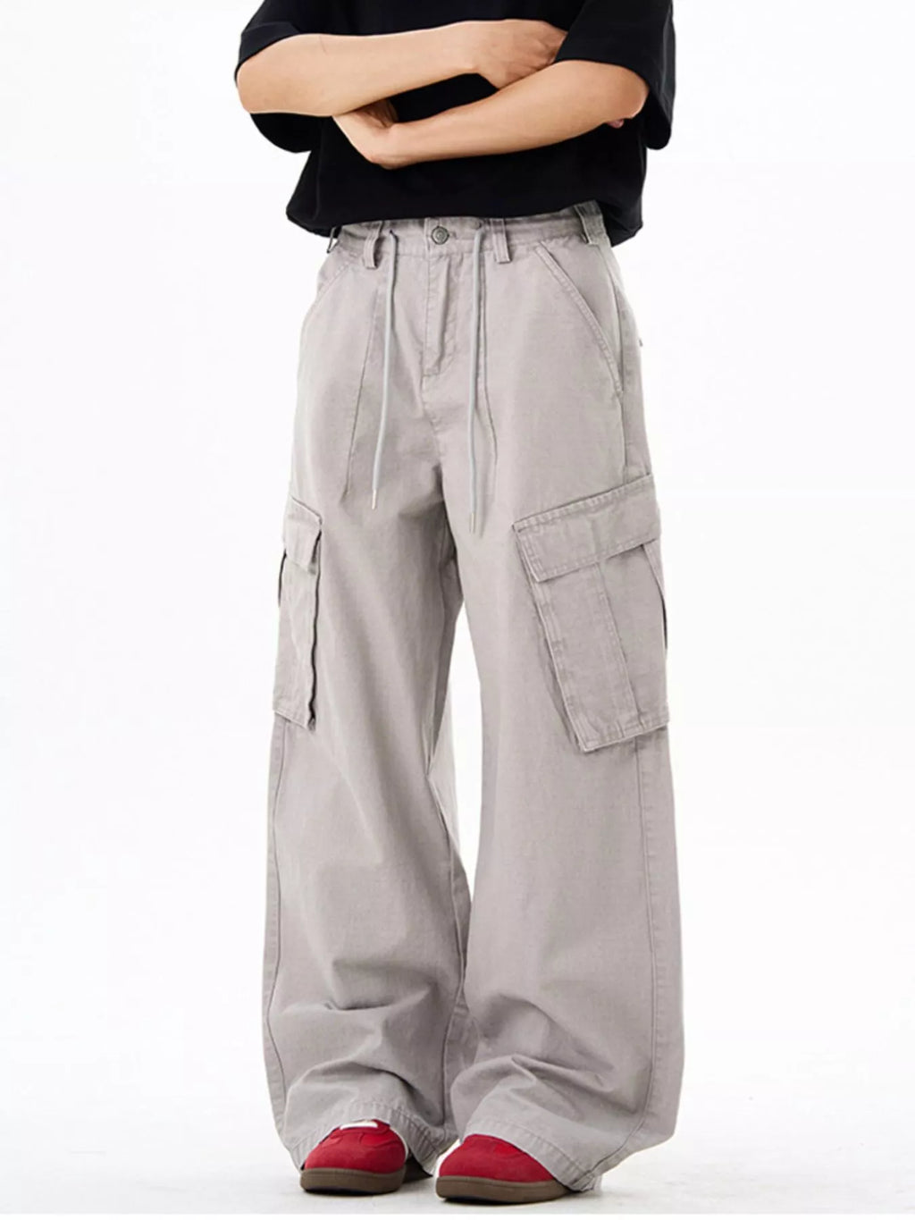 Men's Wide Leg Cargo Pants