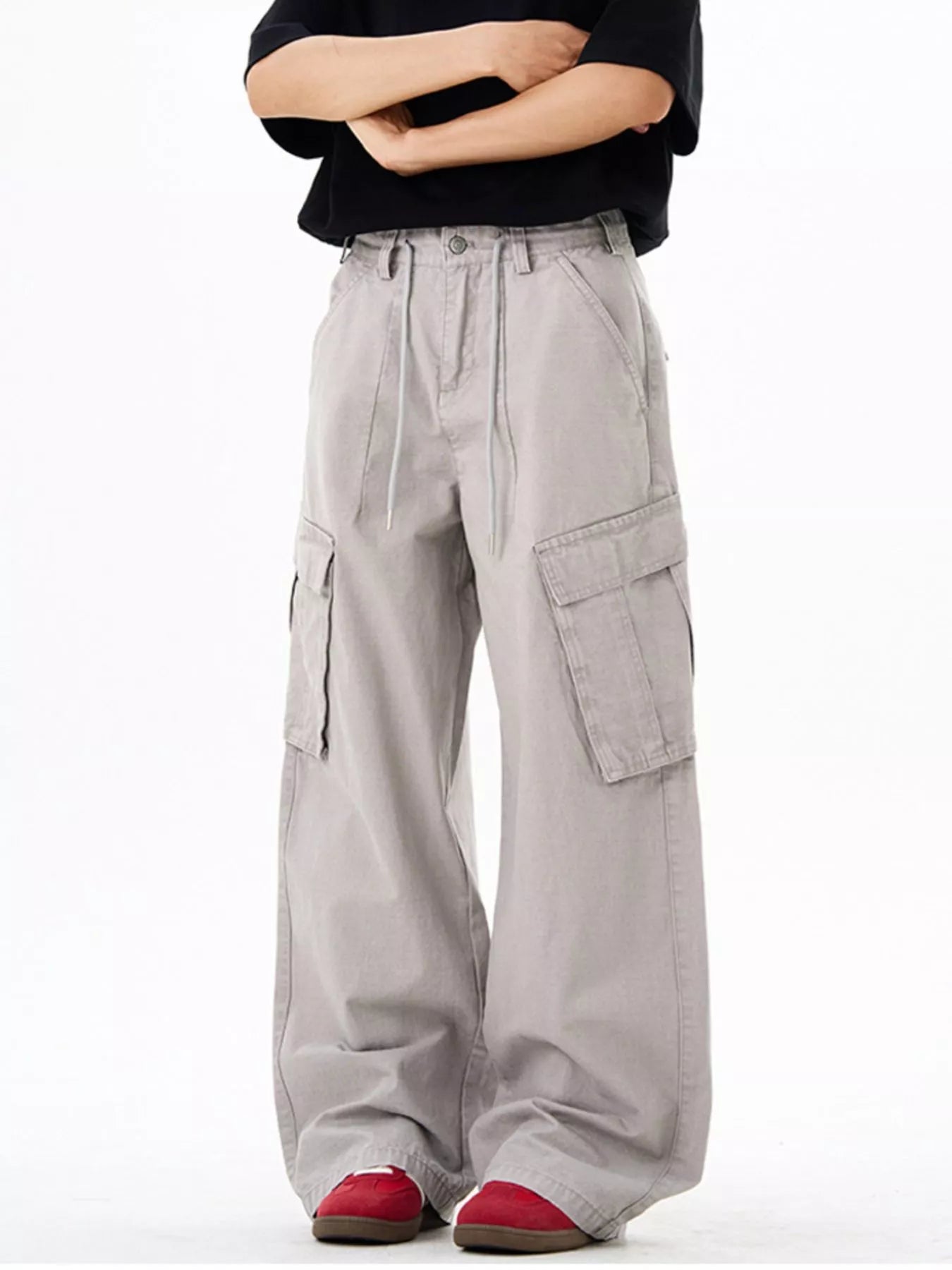 Men's Wide Leg Cargo Pants