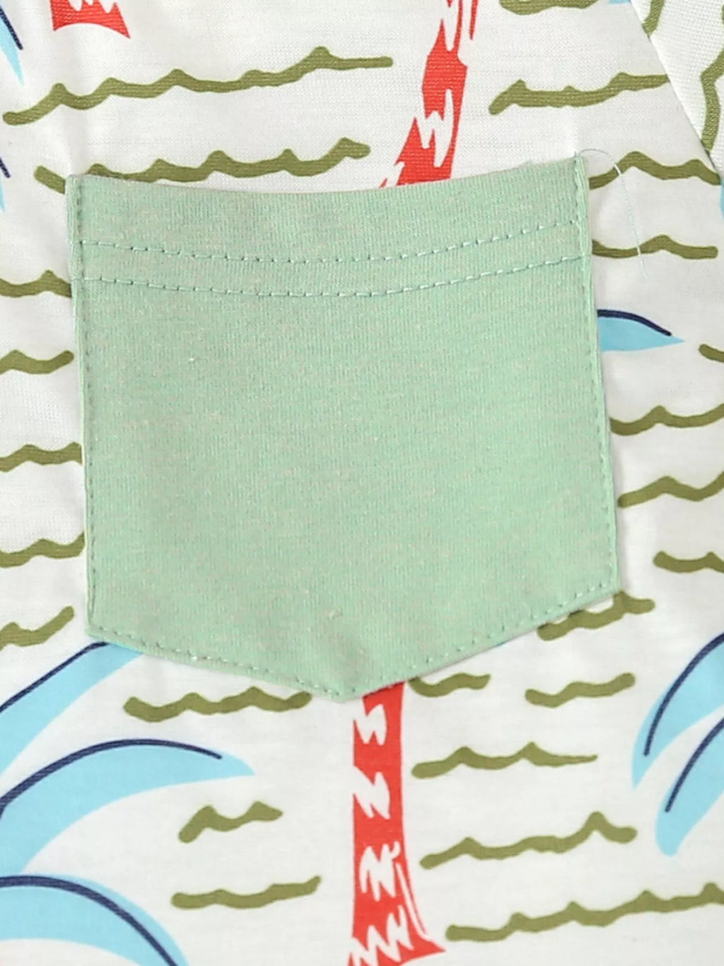 Children's Palm Tree Print T-Shirt and Shorts Set