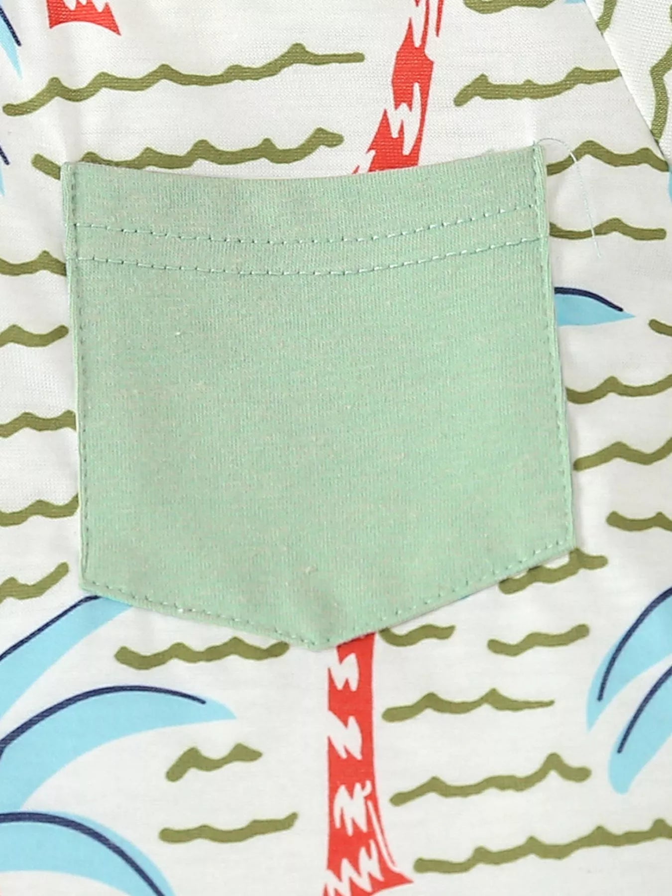 Children's Palm Tree Print T-Shirt and Shorts Set