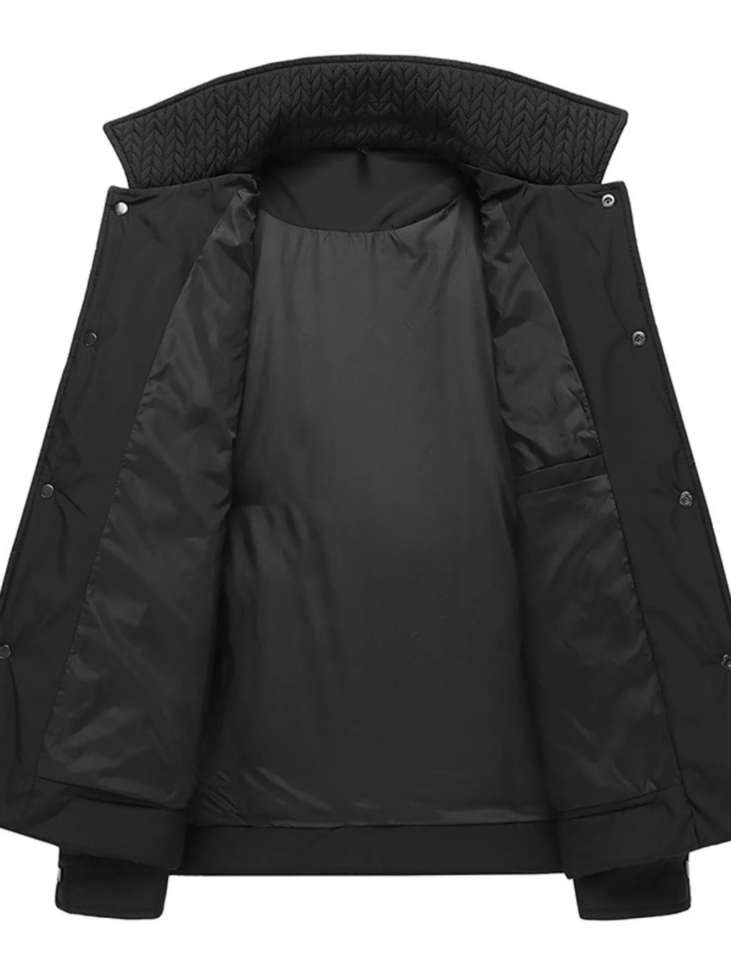 Men's Plus Size Snap Down Padded Jacket