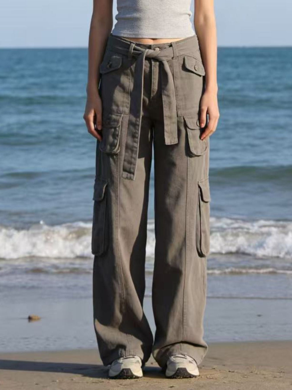 Wide Leg Cargo Jeans