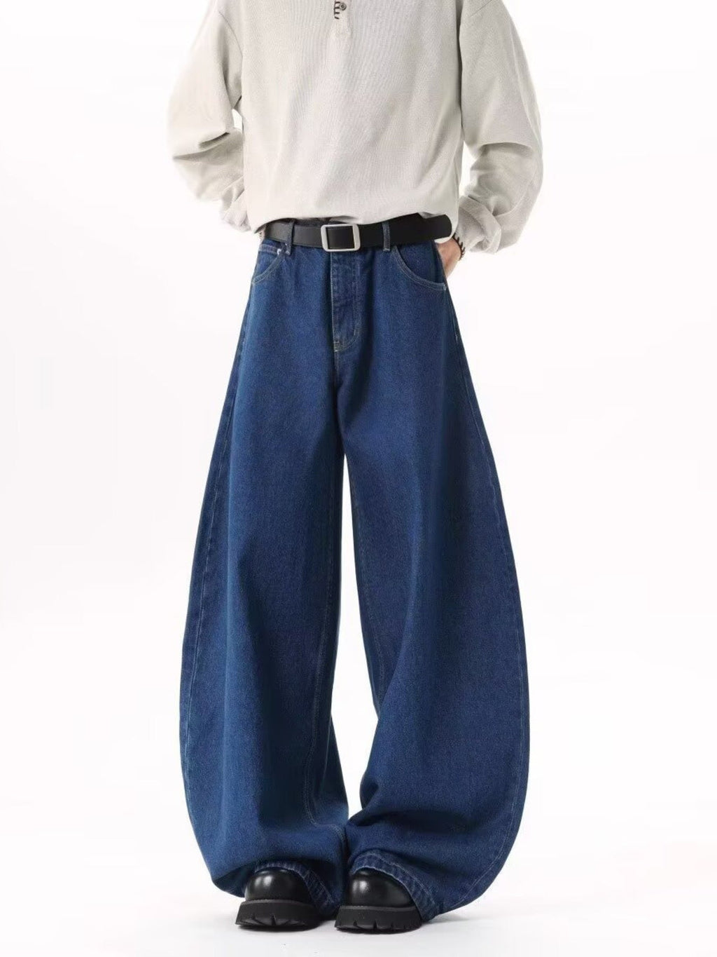 Men's Full Size Wide Leg Jeans Plus Size
