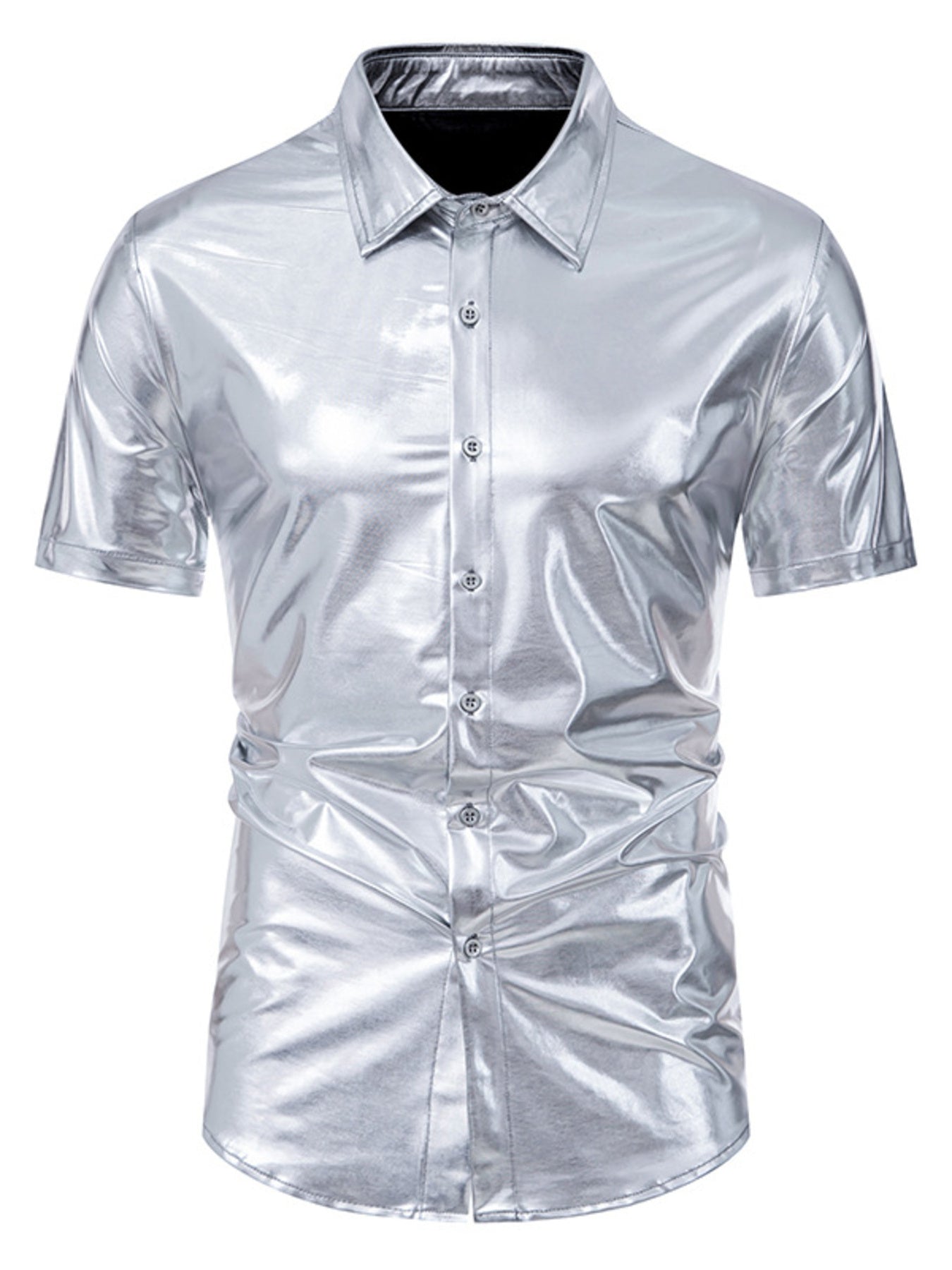 Men's Button Up Short Sleeve Shirt