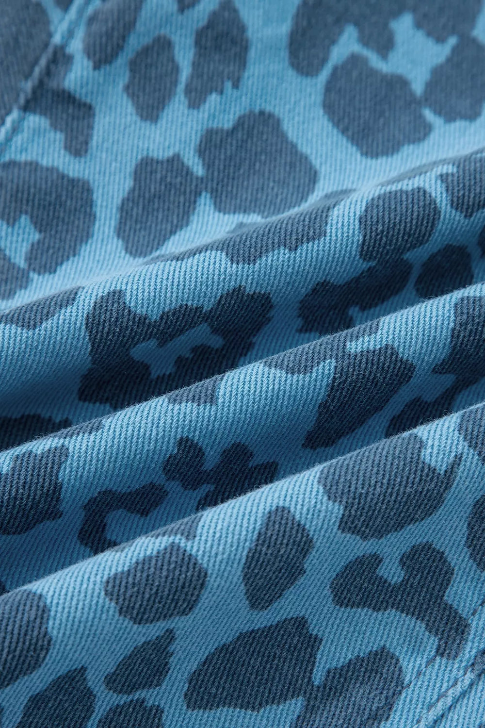 Leopard Print Barrel Leg Jeans