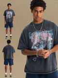 Men's Graphic Round Neck Half Sleeve T-Shirt