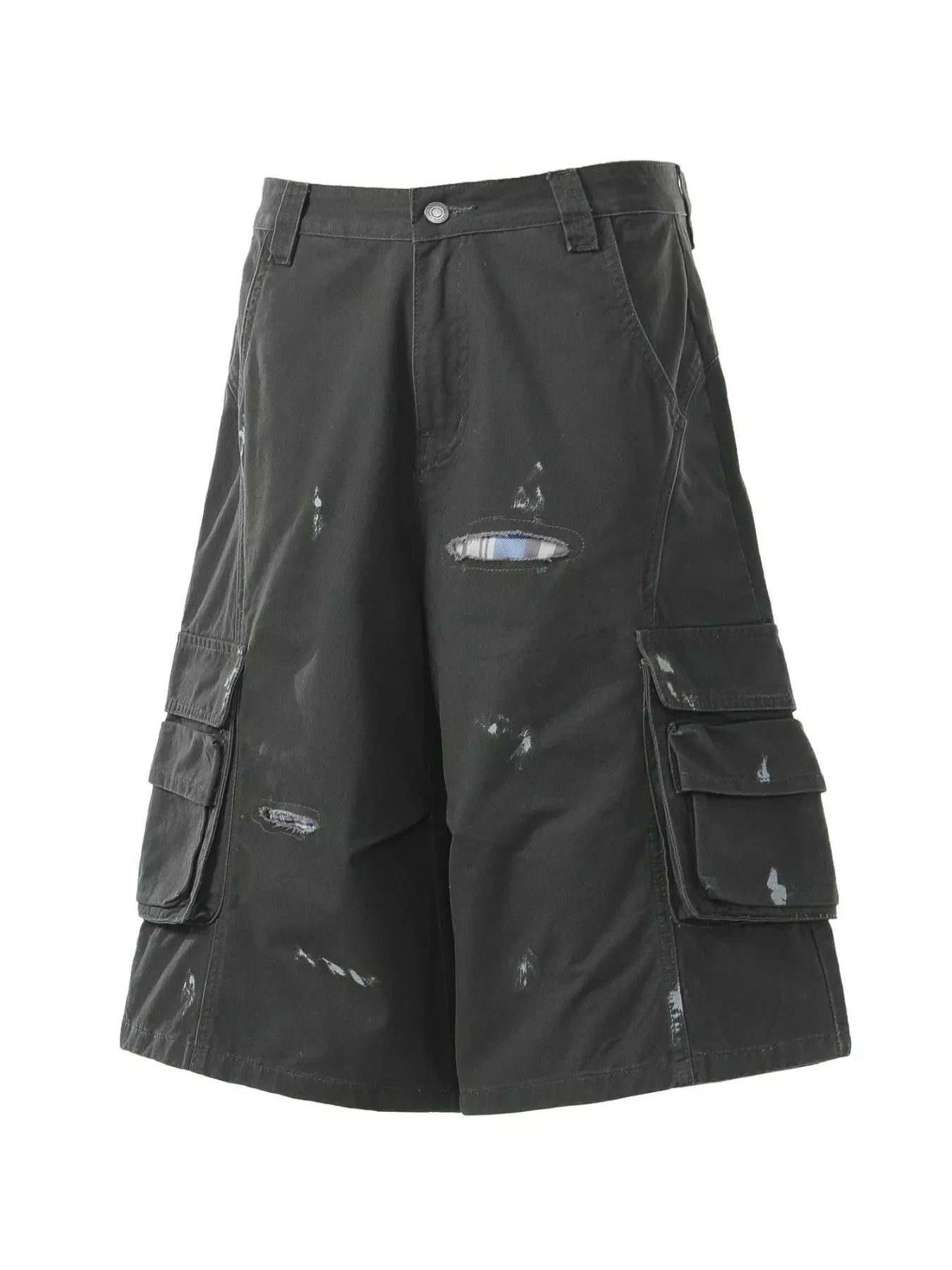 Men's Distressed Cargo Capris