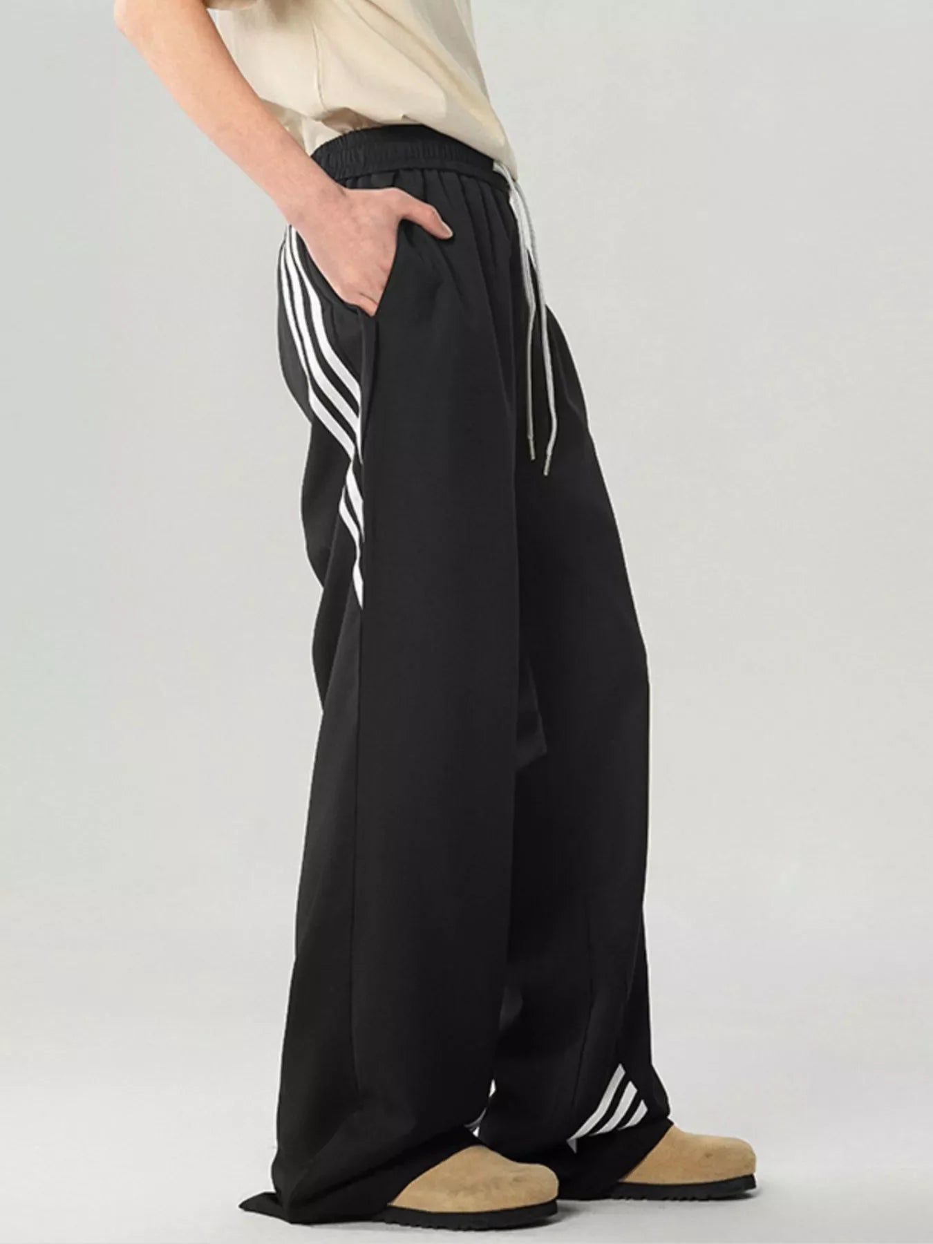 Men's Full Size Wide Leg Pants Plus Size
