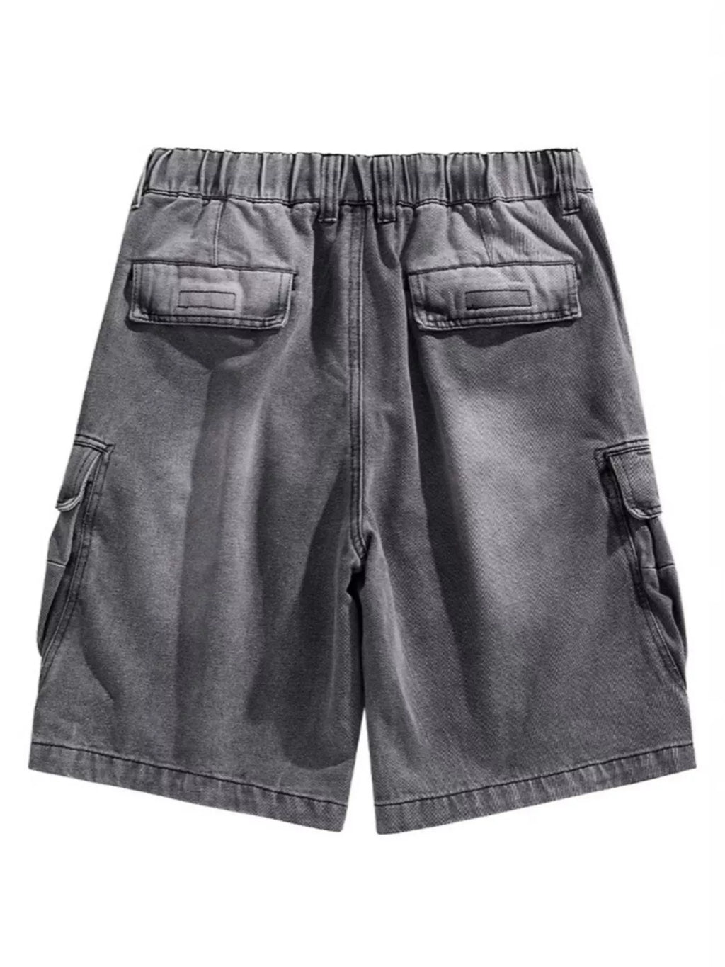 Men's Vintage Wash Cargo Demin Shorts
