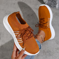 Breathable Mesh Lace Up Athletic
