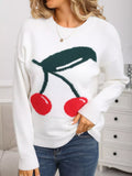 Cherry Round Neck Sweater
