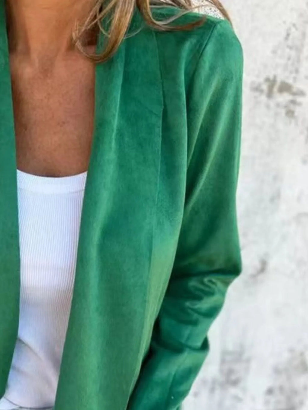 Full Size Open Front Casual Cardigan Plus Size