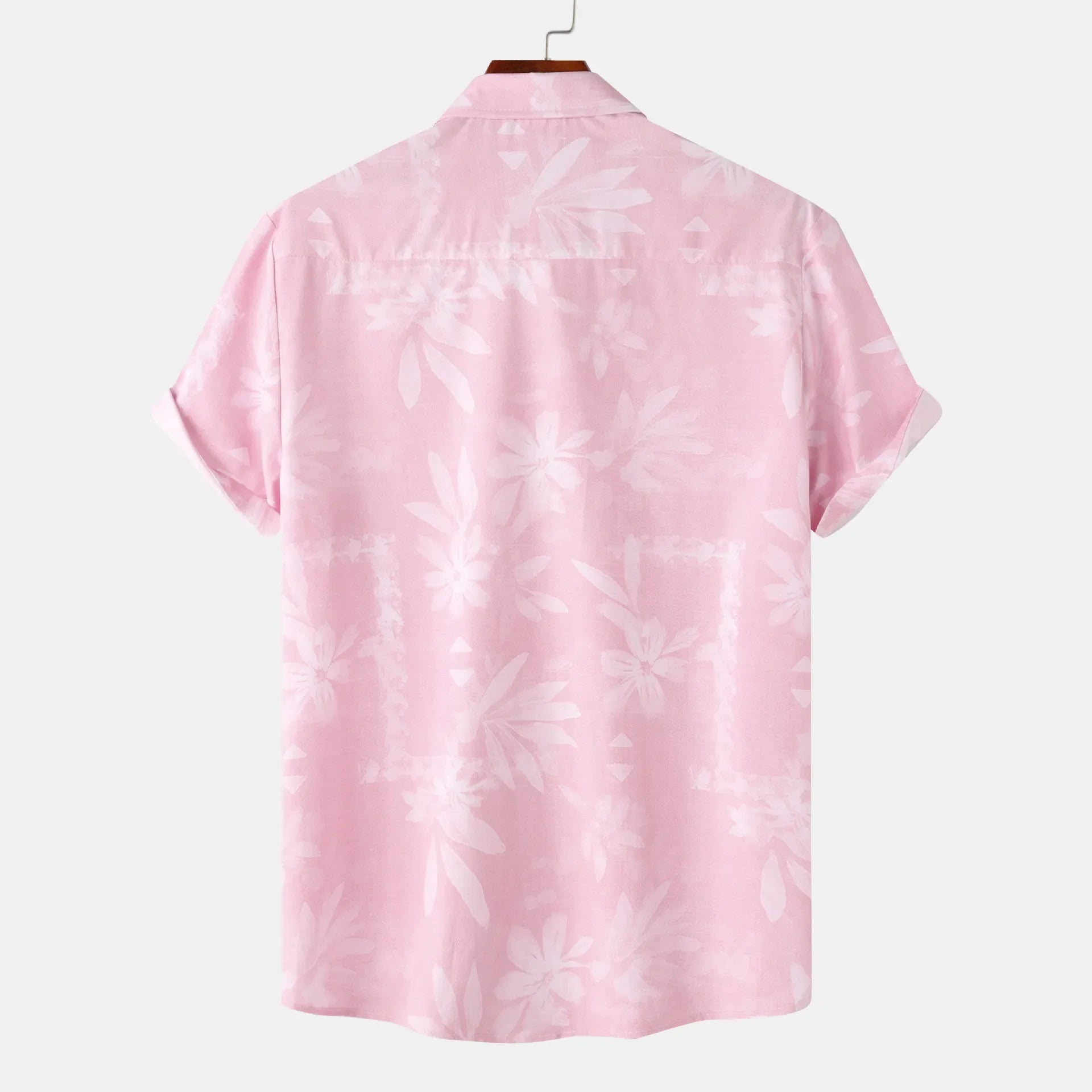 Men's Print Short Sleeve Button-Up Shirt