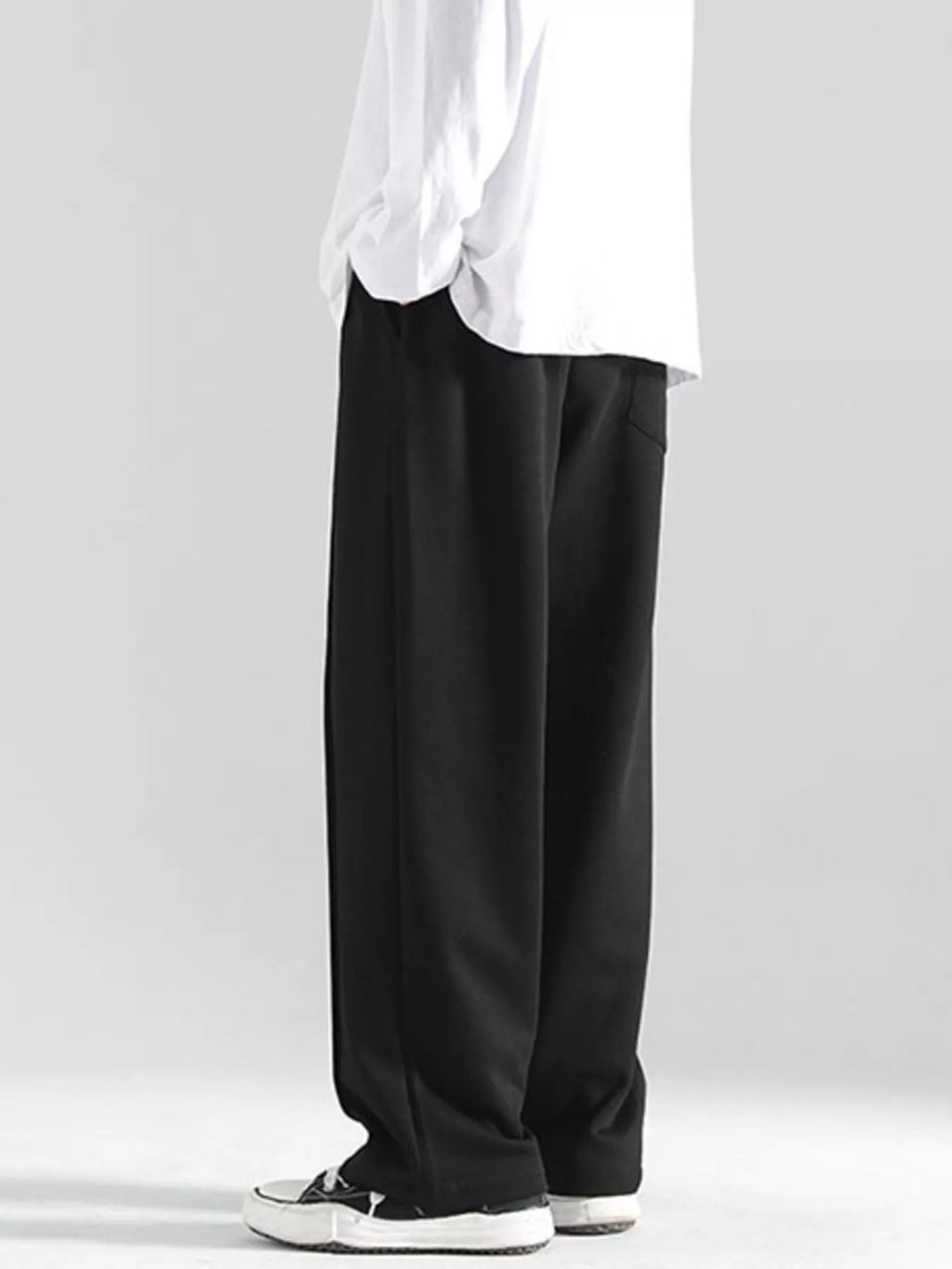Men's Plus Size Casual Wide Leg Drawstring Pants