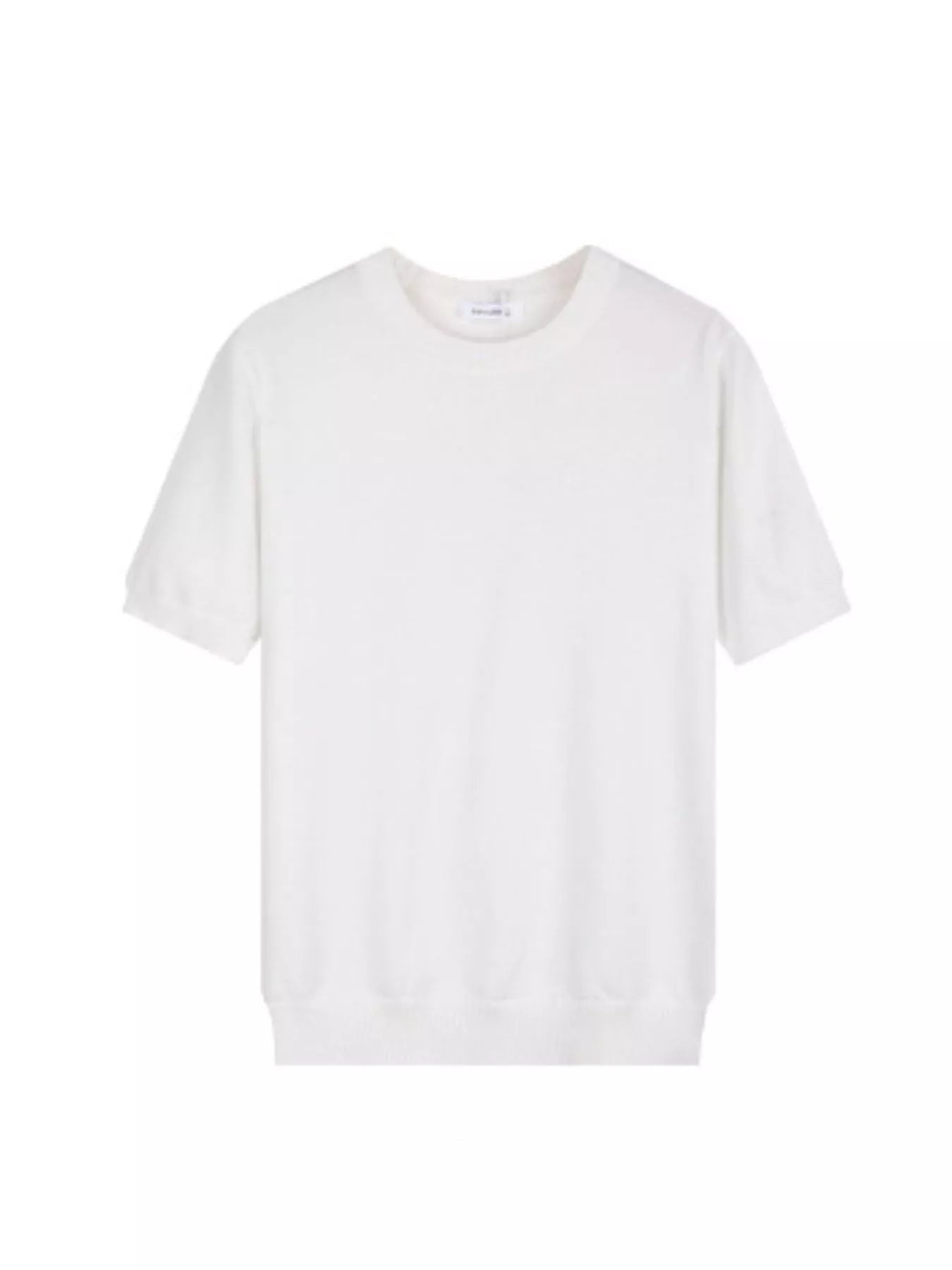 Men's Plus Size Casual Knitted Short Sleeve T-Shirt