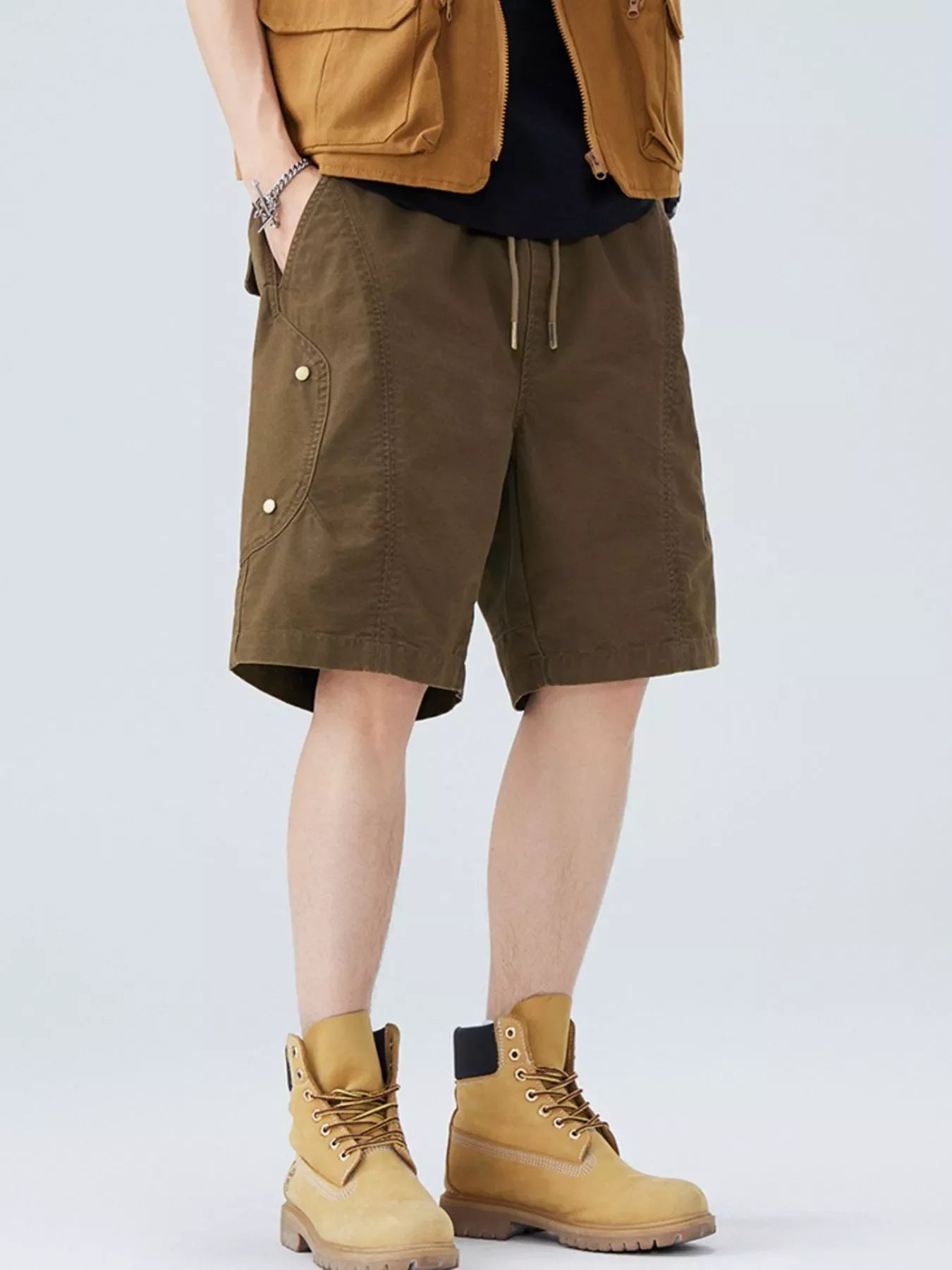 Men's Plus Size Casual Cargo Shorts