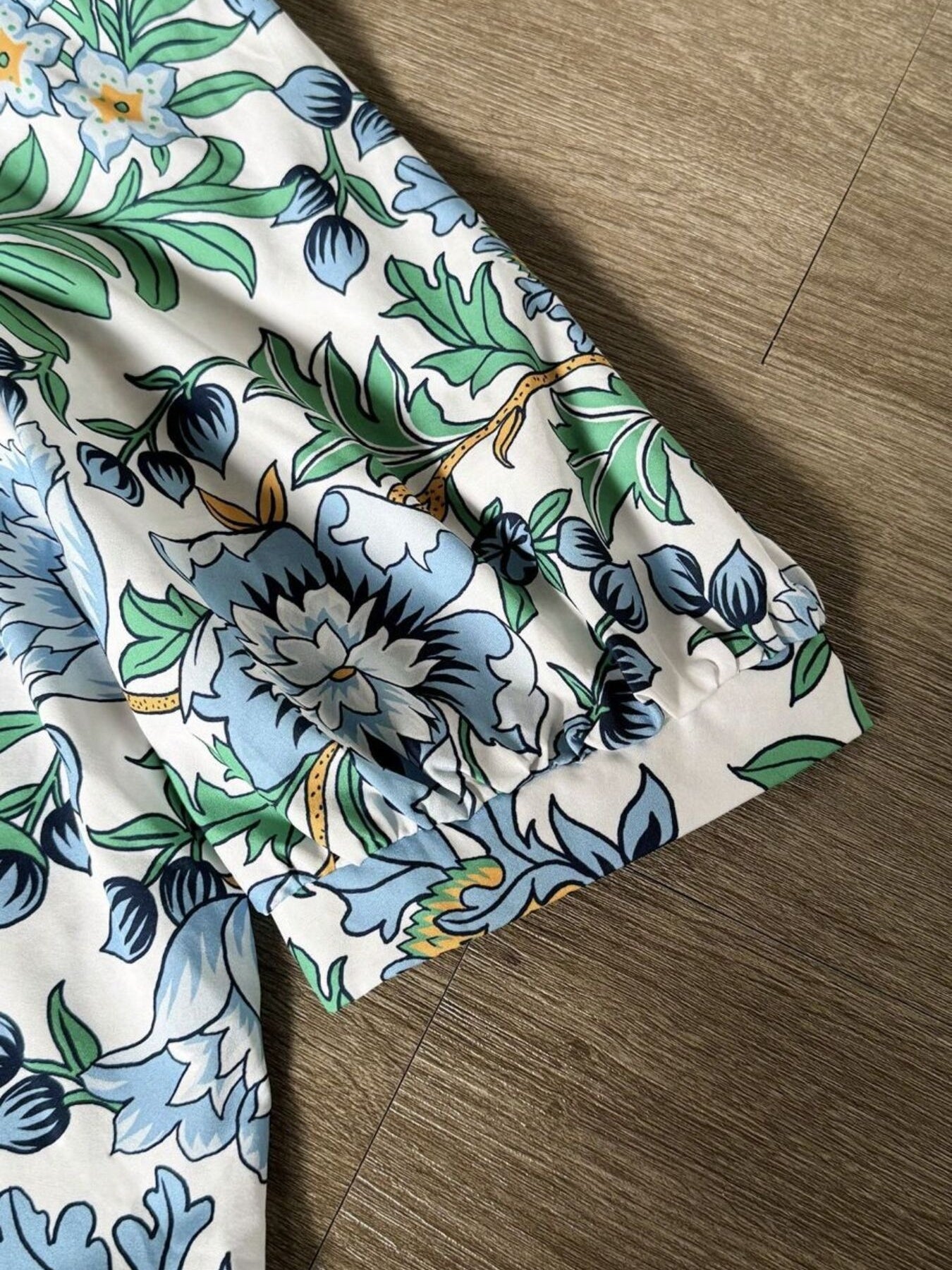 Floral Print Half Sleeve Blouse