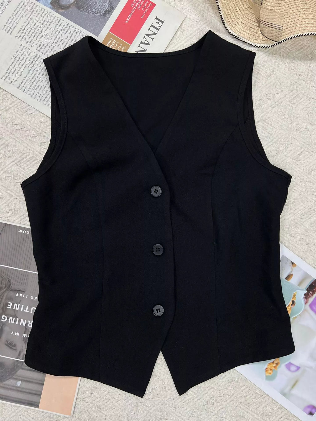 Slim Fit Button-Down Vest