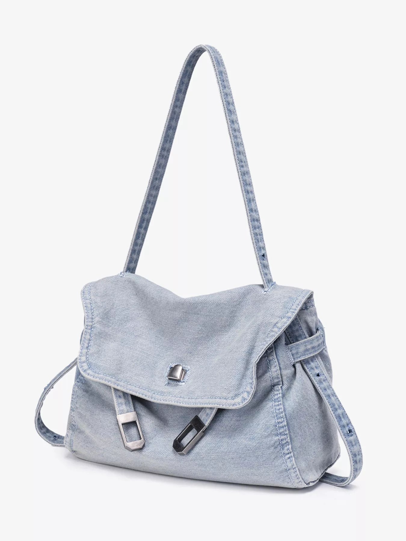 Vintage Denim Shoulder Bag