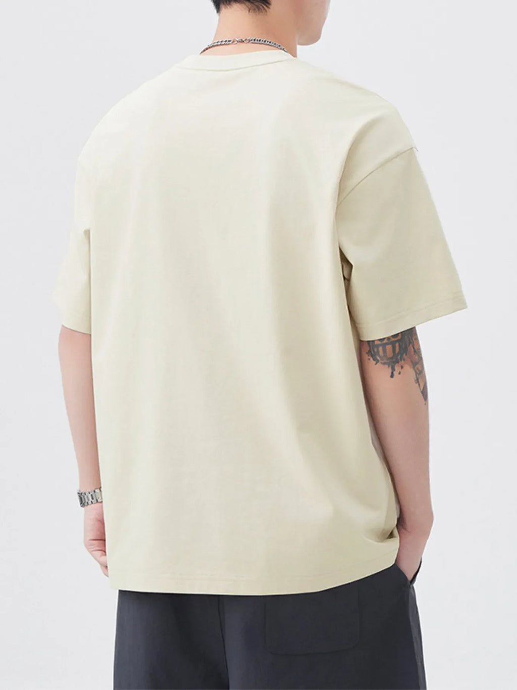 Men's Plus Size Round Neck Short Sleeve T-Shirt