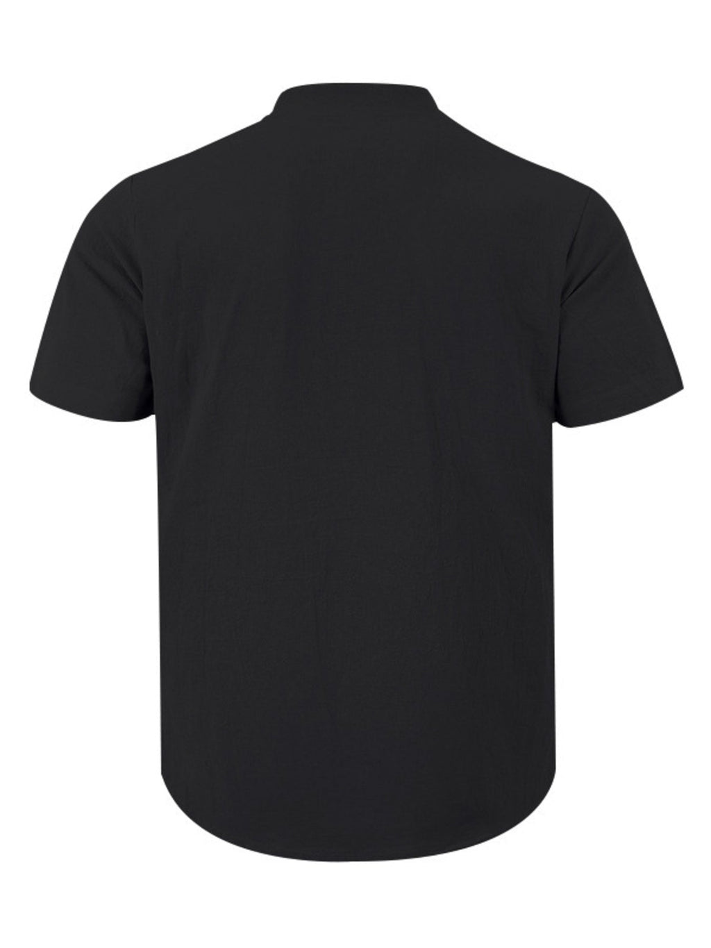 Men's Full Size Button Detail Short Sleeve Shirt Plus Size