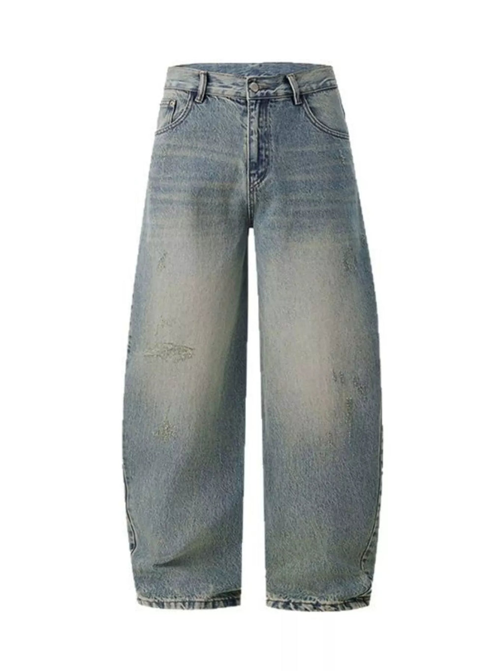 Men's Vintage Wash Wide Leg Jeans