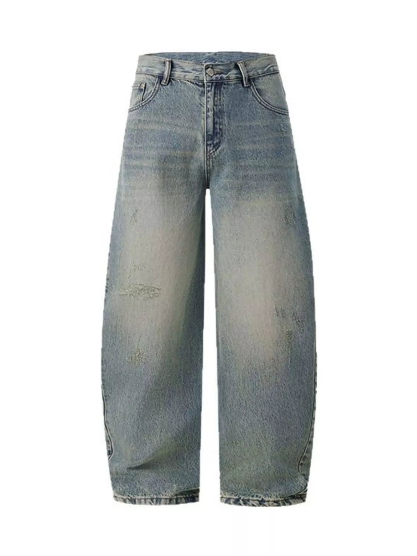 Men's Vintage Wash Wide Leg Jeans