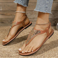 Toe Post Flats Sandals
