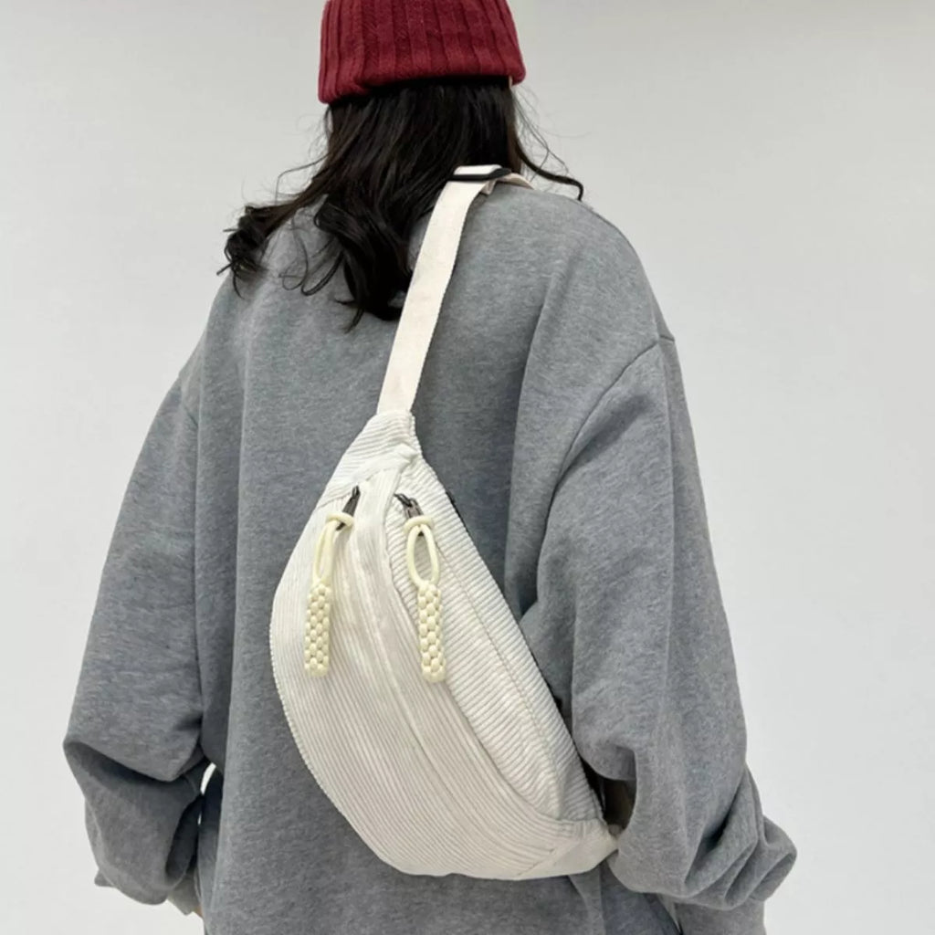 Corduroy Casual Sling Bag