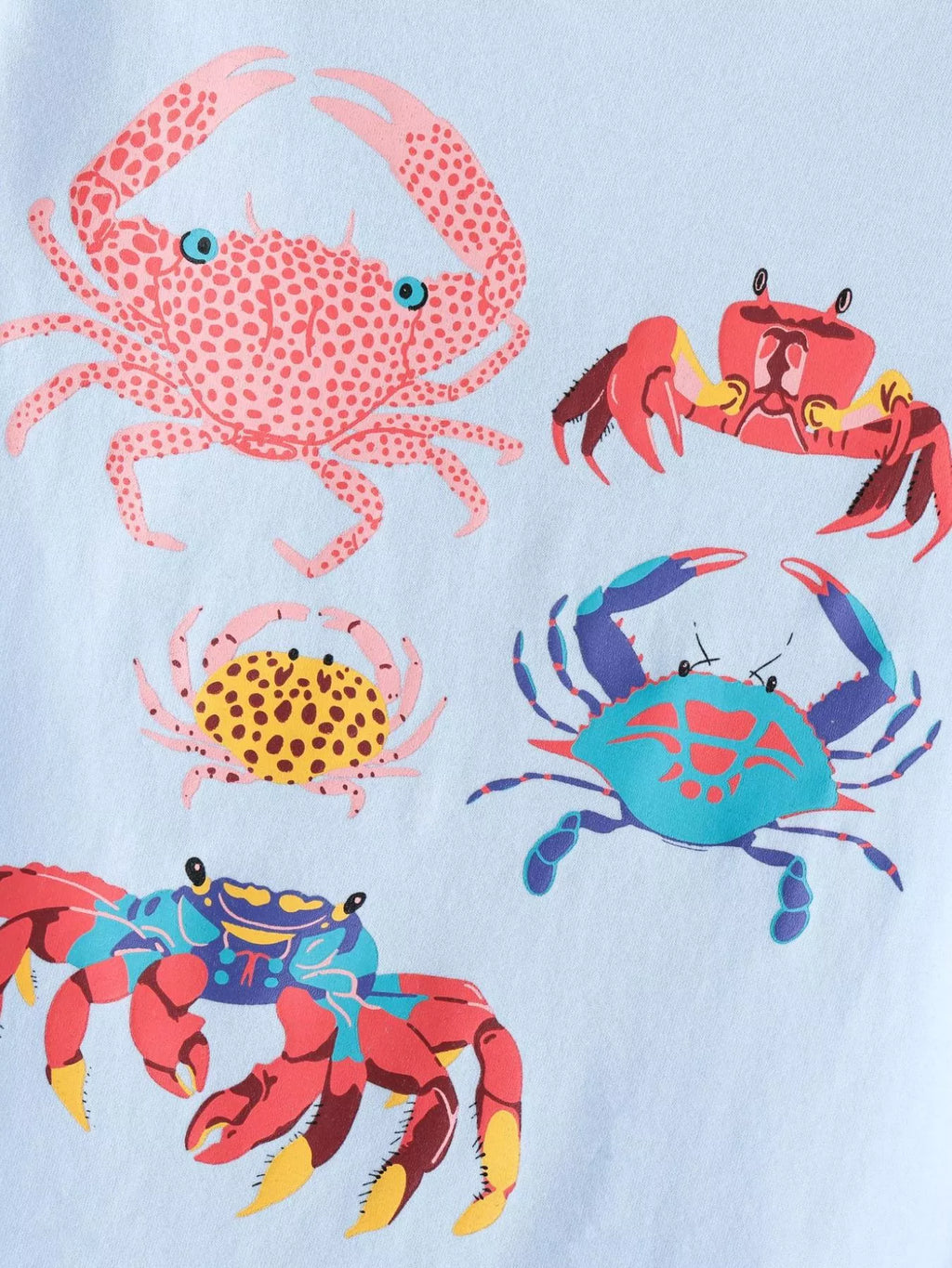 Children's Crab Print Tee and Shorts Set
