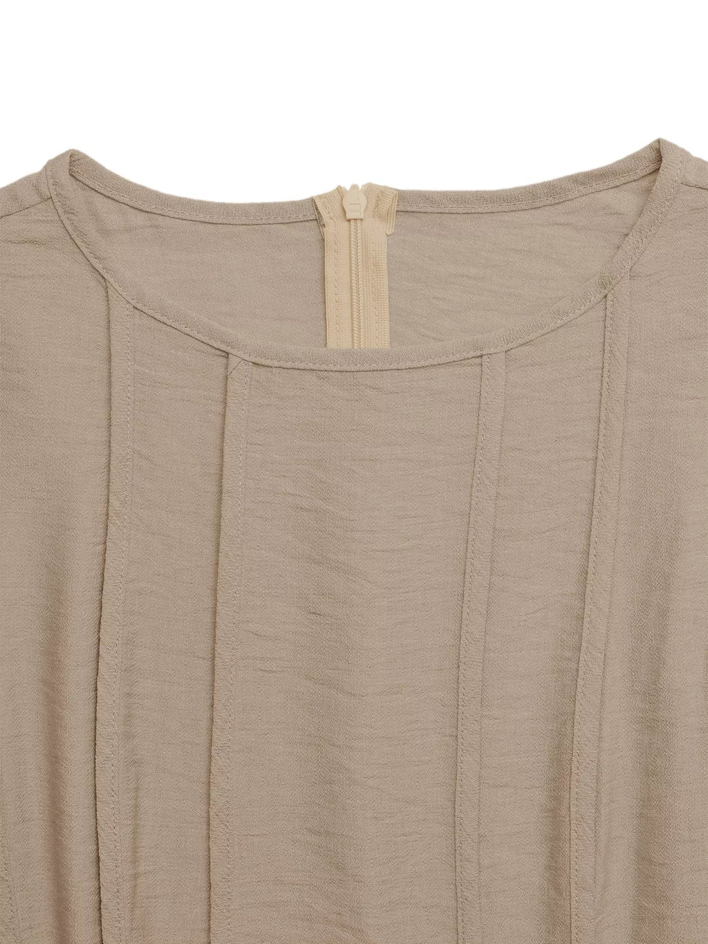 Round Neck Sleeveless Texture Maxi Dress