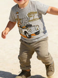 Children's Animal Graphic Round Neck T-Shirt