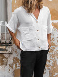 Men's Full Size Button Up Half Sleeve Shirt Plus Size