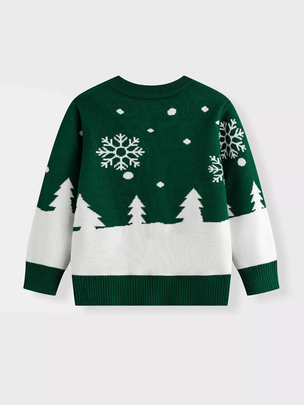 Children's Christmas Tree Round Neck Sweater