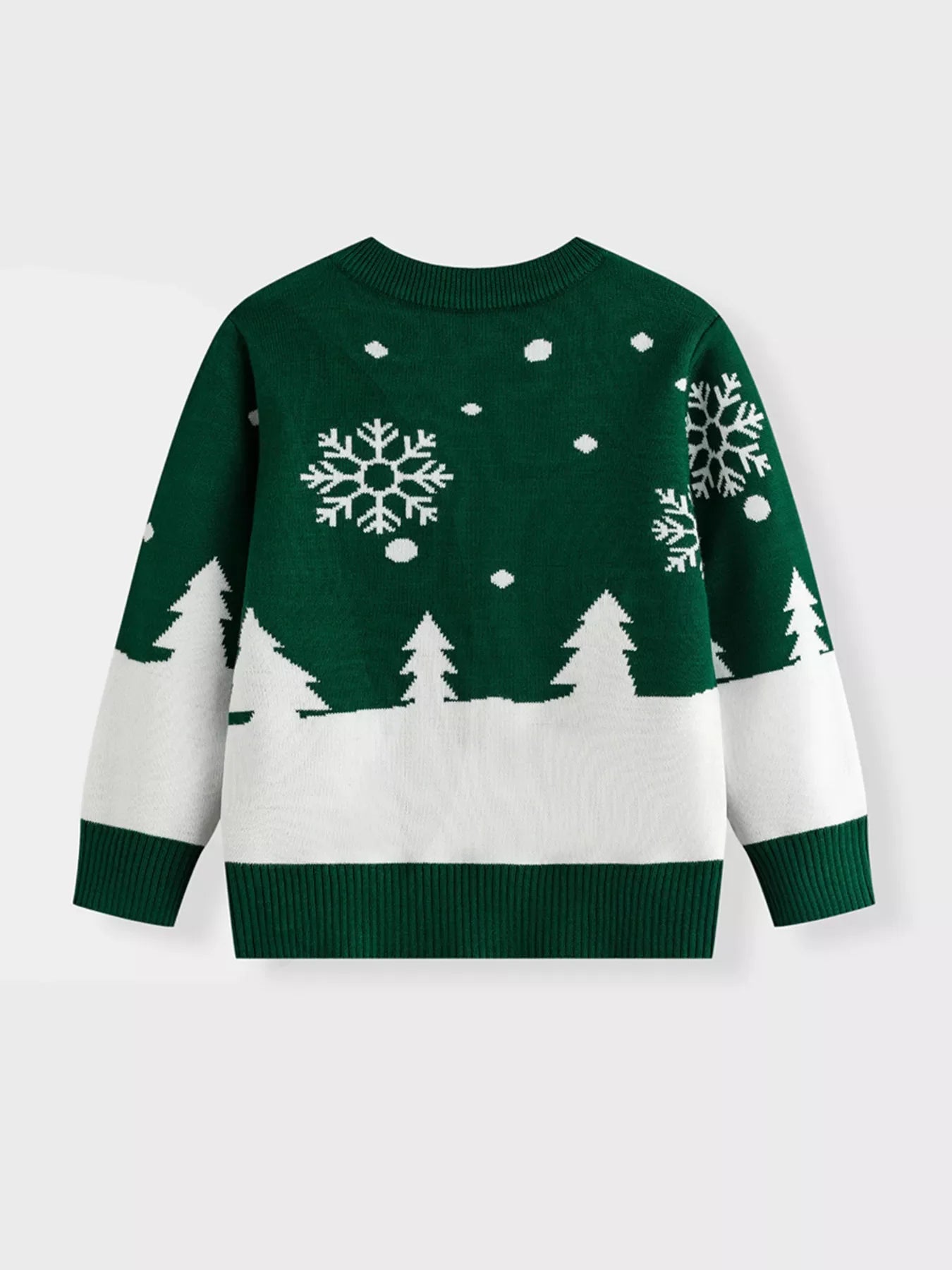 Children's Christmas Tree Round Neck Sweater