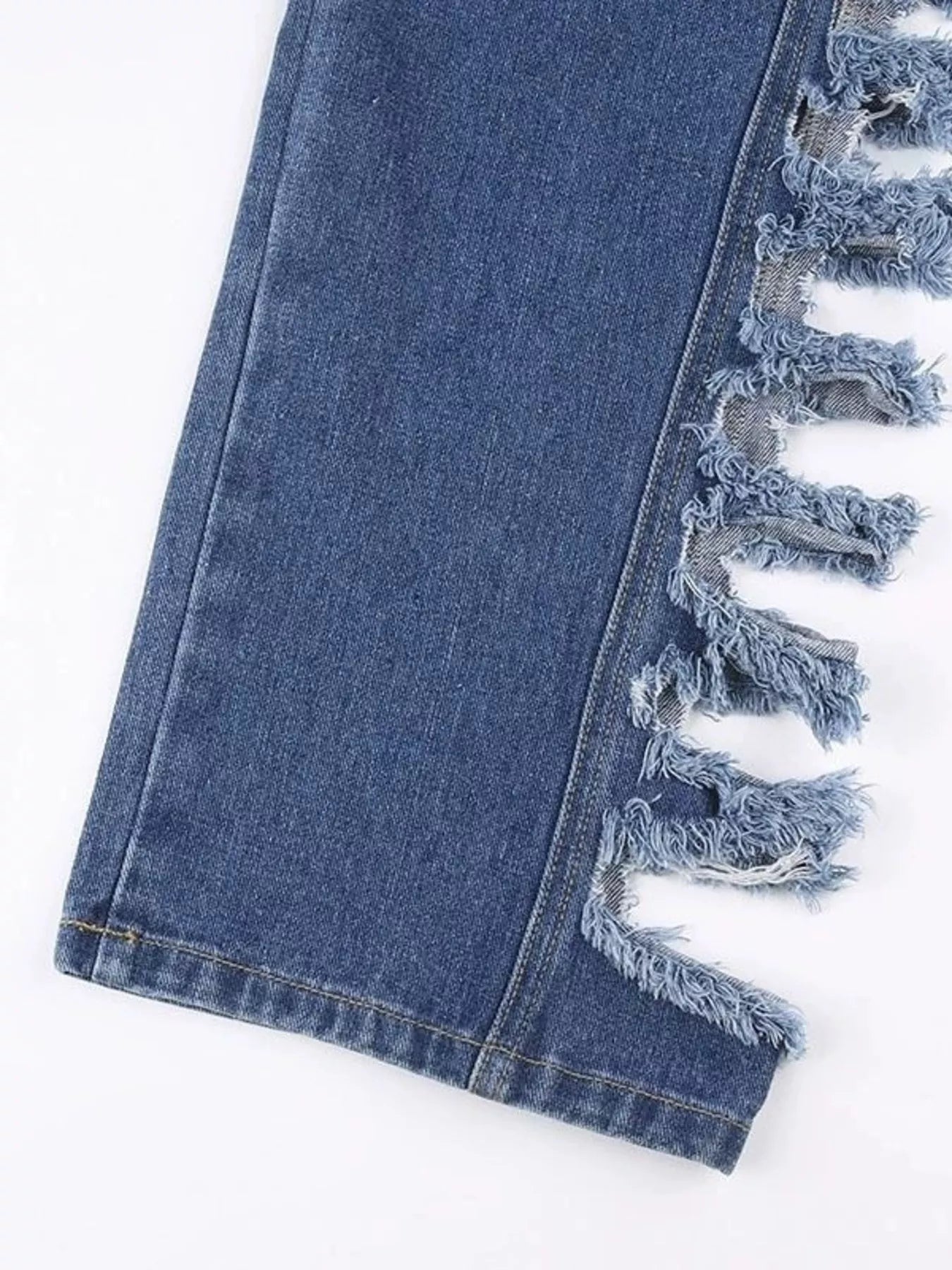 Side Distressed Jeans