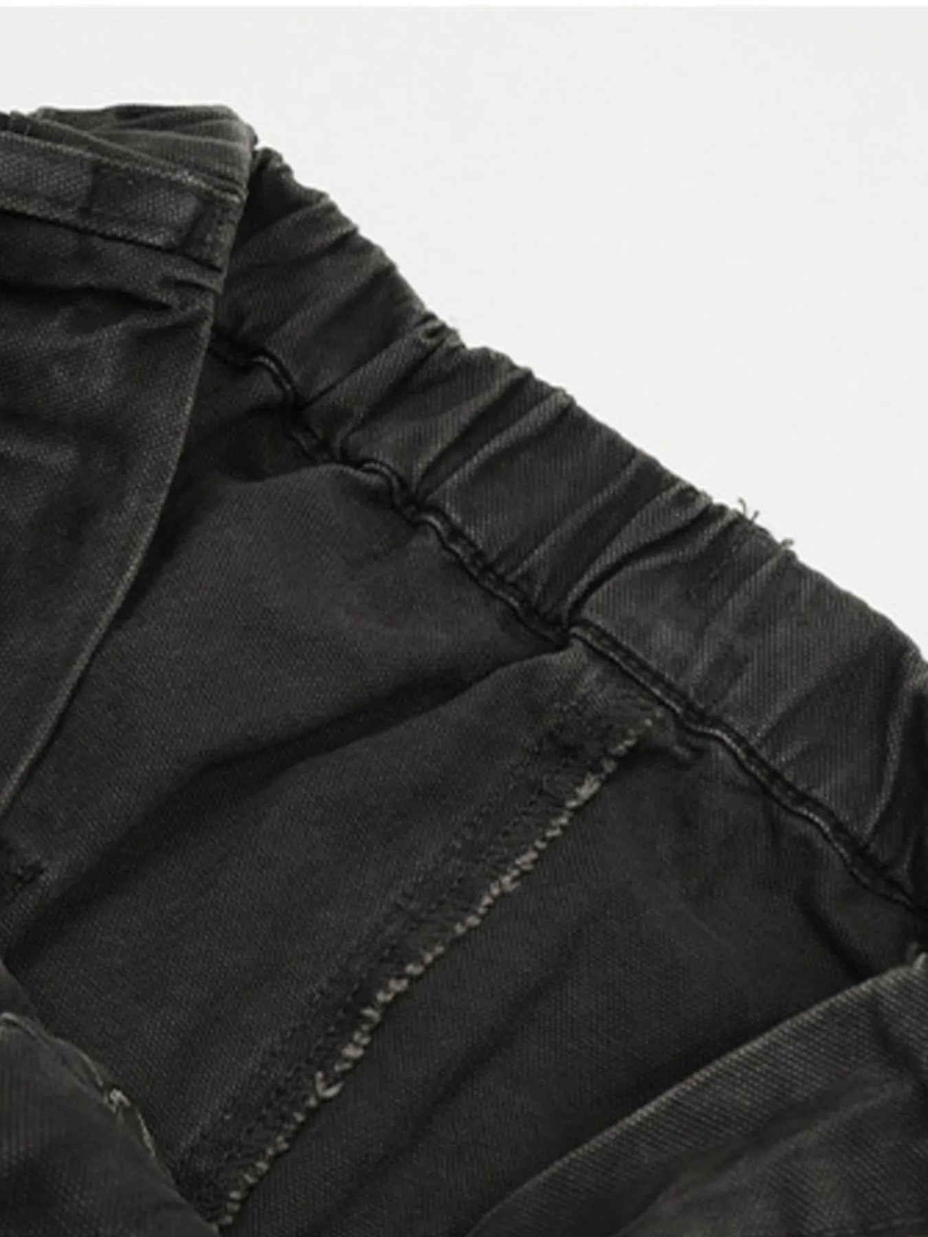 Men's Washed Wide Leg Jeans