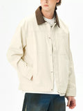 Men's Plus Size Snap Down Long Sleeve Jacket