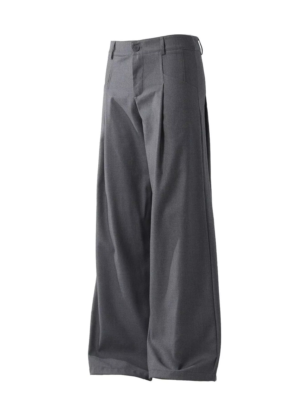 Men's Pleated Detail Wide Leg Pants