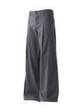 Men's Pleated Detail Wide Leg Pants