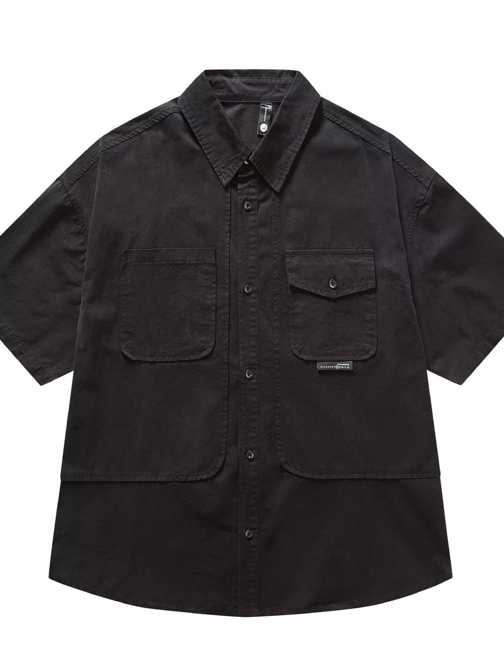 Men's Full Size Button Up Half Sleeve Shirt Plus Size