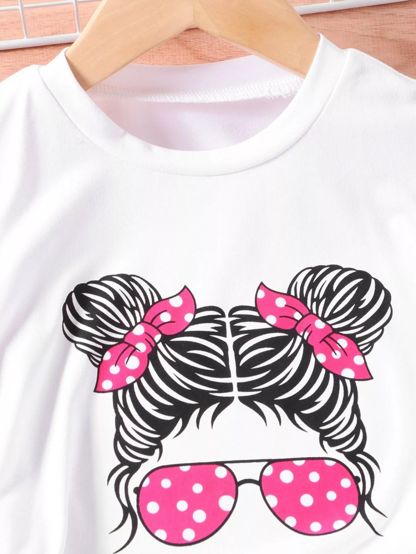 Children's Graphic Tee & Polka Dot Pleated Pants Set