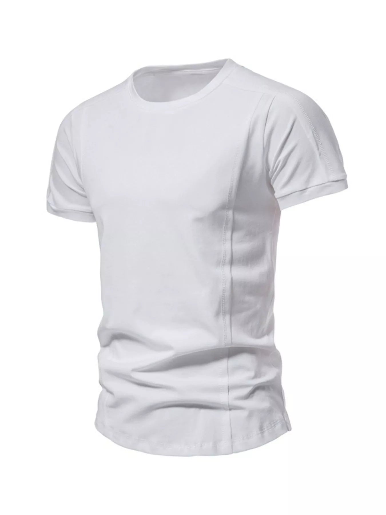 Men's Plus Size Round Neck Tactical Style T-Shirt