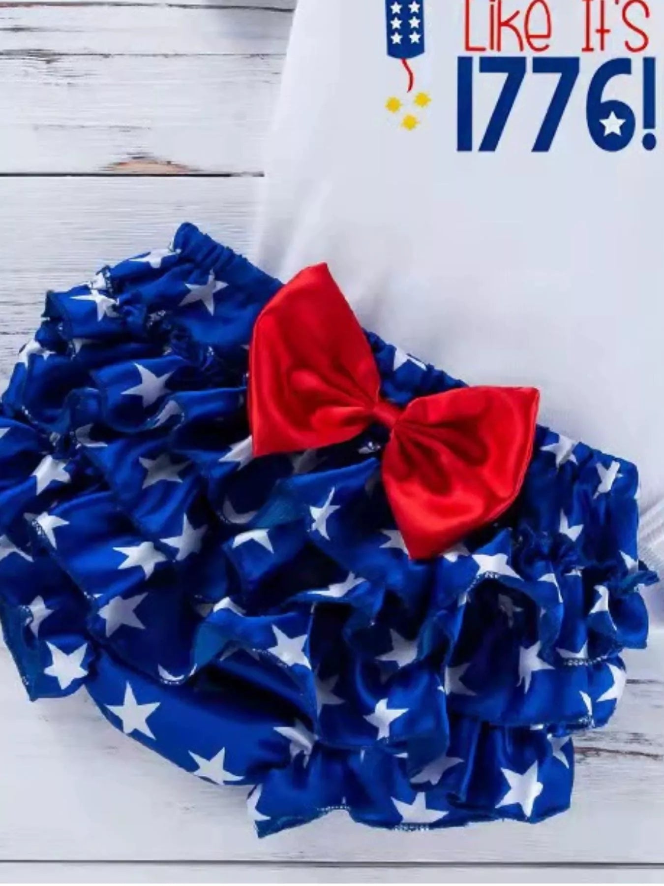 Children's Little Miss America Patriotic Outfit Set