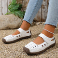 Round Toe Platform Slip-Ons