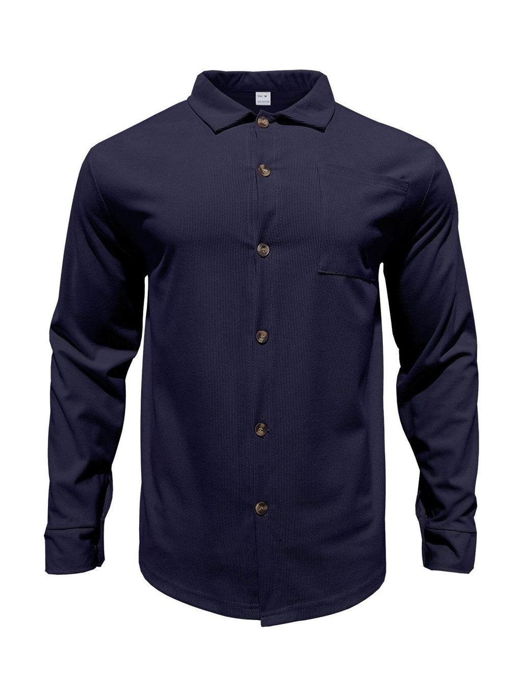 Men's Full Size Button Up Long Sleeve Shirt and Pants Set Plus Size