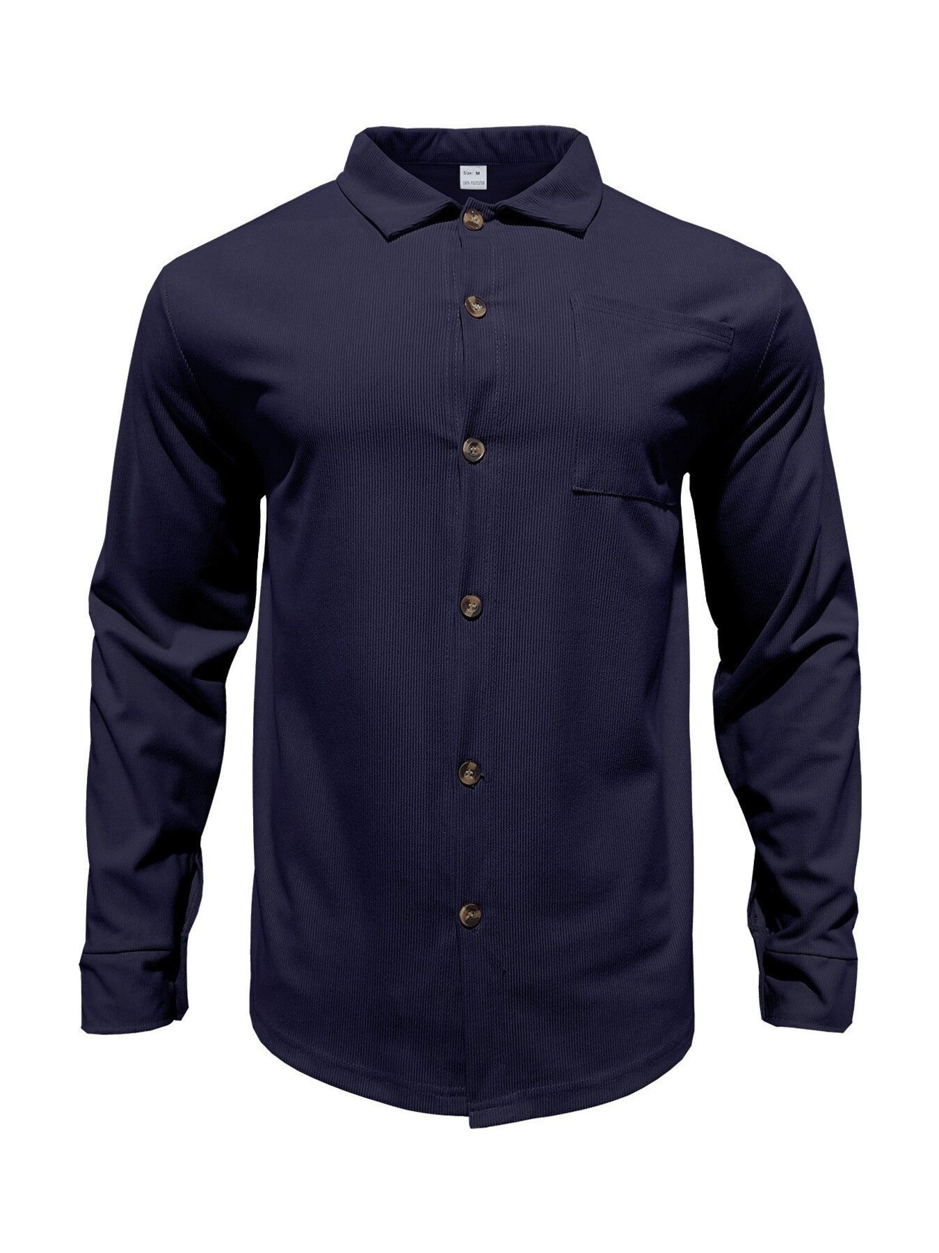 Men's Full Size Button Up Long Sleeve Shirt and Pants Set Plus Size