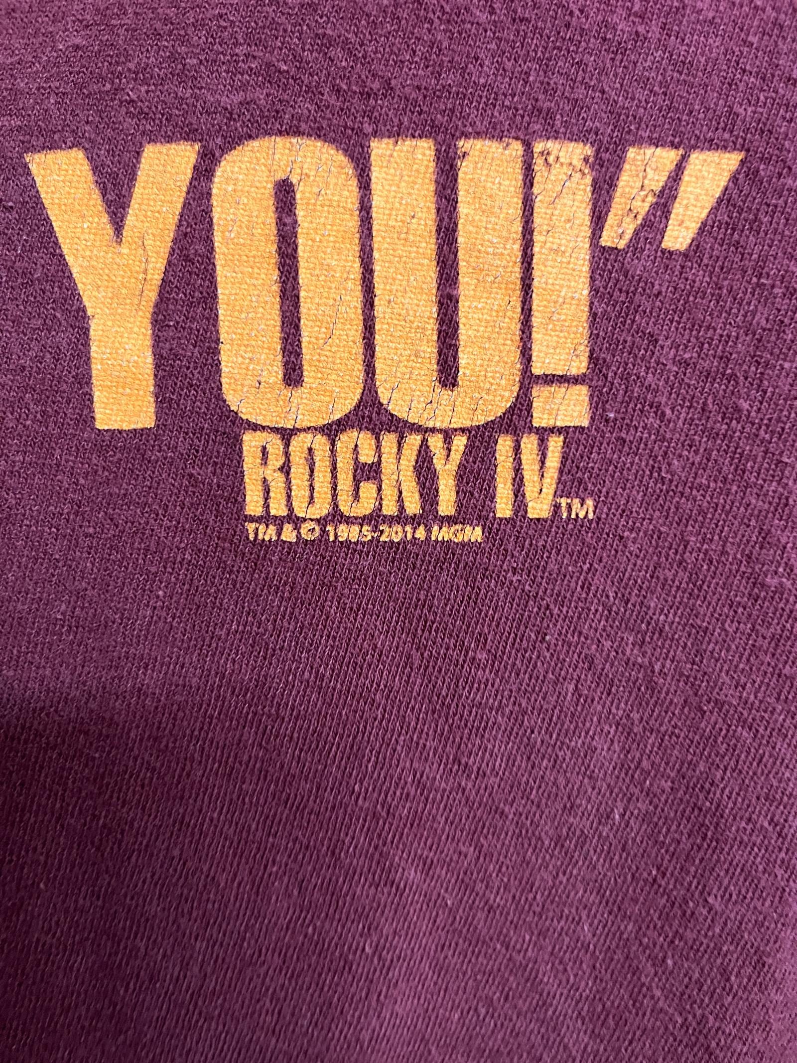 VTG Rocky IV Movie T-shirt Dolph Lundgren I Must Break You