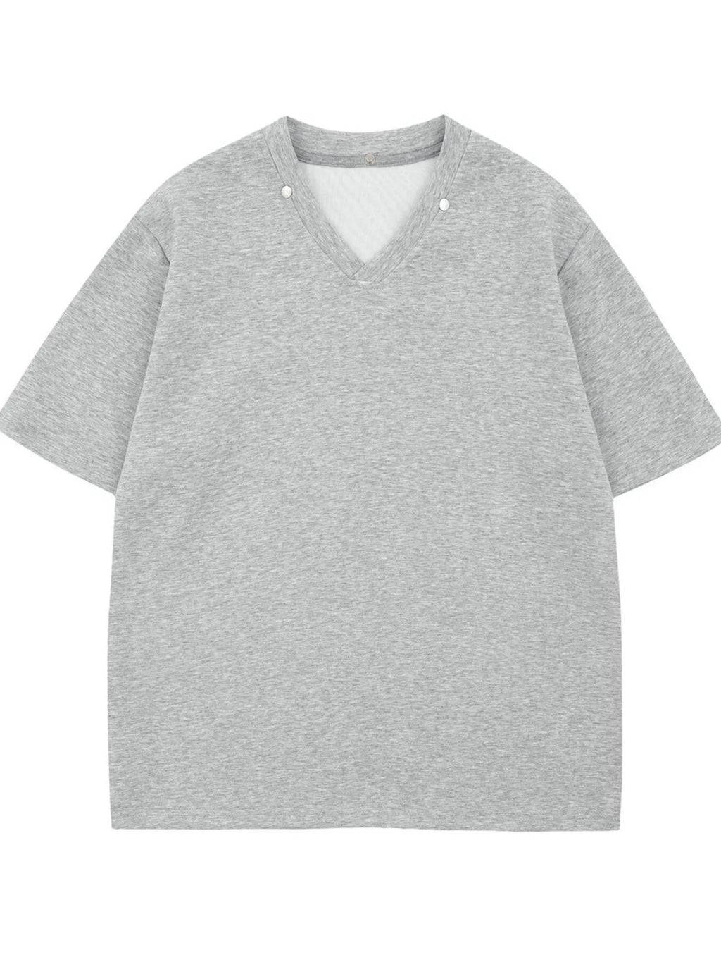 Men's Detachable Collar Short Sleeve Top